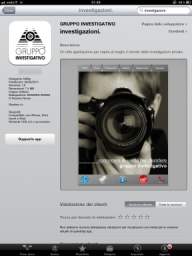 Applicazione Iphone - Ipad del Gruppo Investigativo